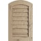 Ekena Millwork Timberthane Hand Hewn Arch Top Faux Wood Non-Functional Gable Vent, Primed Tan, 18"W x 24"H GVURAR18X24DHHPR - alternate 1